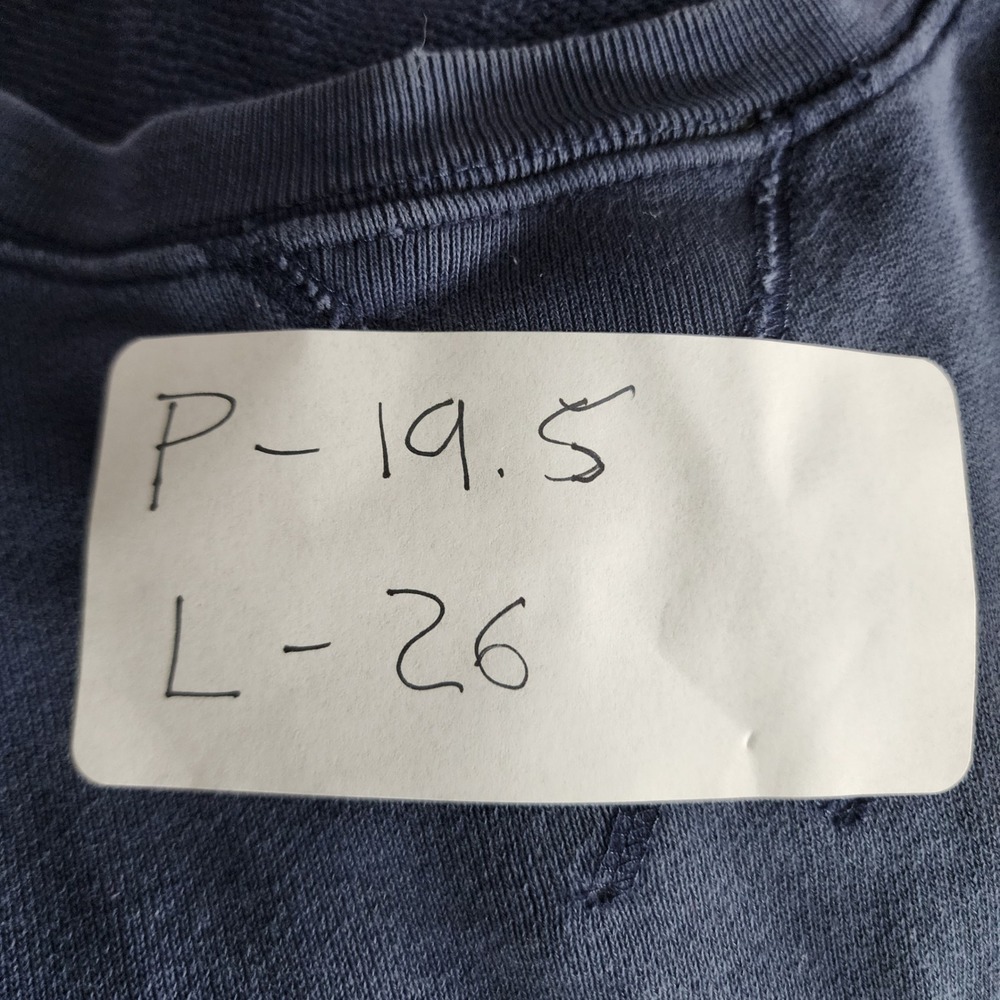 Polo Ralph Lauren Sweatshirt Boys XL 20 Navy Blue Pony Fleece Crewneck Cotton - Picture 5 of 6